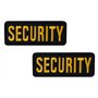 Lot de 2 écussons de sécurité « Security » brodés - Badge tactique militaire brodé - Écusson brodé - Pour sac à dos