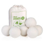 LAPONO Balle de Séchage Laine 6 Pièces Boule Seche Linge Doudoune Réduisent Froissage Laver Boules Anti Statique Naturel Mouton