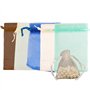 Lot de 50 petits sachets en organza de 9 x 12 cm avec cordon de serrage