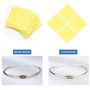QEEQPF Lot de 15 Chiffons de Nettoyage pour Bijoux Chiffon de Polissage Jaune Antirouille et Anti-oxydation Chiffons de Nettoyag