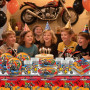 61 Pcs Vaisselle de Fête Anniversaire Motocross, SANYUANHE Vaisselle de Voiture de Course,Assiettes Nappe Gobelet Serviette etc 