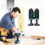 Support Mural Makita pour Batteries et Chargeurs - Stable pour 3 Batteries et Porte-Chargeur - Pour Perceuse-Visseuse Sans Fil -