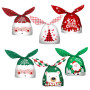 60 Pièces Noël Sachet Bonbons Oreilles de Lapin Sachet Bonbons Sacs de Cadeaux Sacs à Bonbons Sac Biscuit Noël Biscuits Sachet C