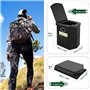 E EASTSTORM Toilette Portable Camping Car, Pot de Chambre Adulte, WC Portable, Toilette Seche Pliable avec Couvercle pour Campin