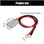 Riisoyu Connecteur Batterie, 50A 600V Connectique Batterie Prise Connexion Rapide avec Fil de 50cm 10 AWG avec Cosses à Anneau F