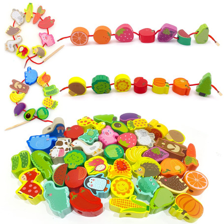 Perles en Bois Enfants