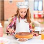 Ensemble tablier et toque de chef pour enfants, tablier de cuisine réglable avec 2 poches pour garçons et filles, tabliers de cu