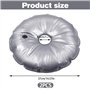 mizikuu 2 Pièces Sac de Poids de Base de Drapeau, 37cm Pied de Parasol Lourd de Parapluie Rond Rempli 3L d'eau ou de Sable Contr