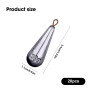 Riisoyu Lot de 20 Plomb Peche Mer, Poids de Pêche Plombs Drop Shot Poids pour Matériel de Pêche Kit de Poid de pêche 30g Plomb D