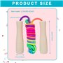 Zyluniy 2pcs corde à sauter enfant, 250cm corde à sauter arc-en-ciel pour enfants Corde à Sauter Réglable avec Poignées en Bois 