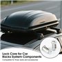 yotutun 4 Pièces Serrure Coffre de Toit, Noyaux de Serrure pour Barres de Toit Compatible Thule, Kit de Serrures avec Clé pour S