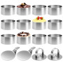 Druuzyl 12 Pièces Cercle a Patisserie Cercles De Présentation en Acier Inoxydable