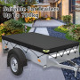 Bâche de Remorque 214 x 122 x 13 cm avec Corde de Bâche Bâche de Protection pour Remorque, Bâche de Remorque Plate Bâche Anti-Ve