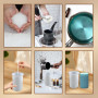 Silicone Bougie Set 6PCS Moule à Bougie Artisanale à La Main 3D Moules à Bougies Cylindriques DIY Moules pour Bougies Piliers Mo