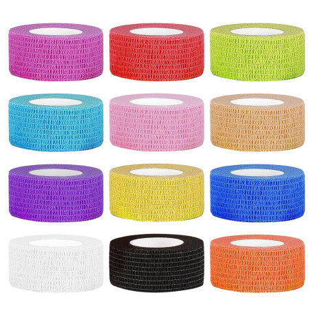 Vordpe 12 Rouleaux de Bandage Auto-Adhésif 2