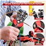 Pince à Dénuder Automatique, Pince Coupante Auto-Ajustable, Dénudeuse/Coupe/Sertissage, pour Dénuder et Couper, Cables Electriqu