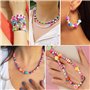GIDWRIY Lot de 2300 Perles pour Bracelet Enfant,Colliers de Perles Fabrication Bijoux,Kit Perles Multicolore,Bricolage Perles de
