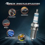 TORCH 2pcs A7RTC Bougie d'allumage Remplacer pour NGK 4549 CR7HSA 4629/C7HSA Bougie d'allumage, pour DEN SO 4008/U22FSR-U 5383/I