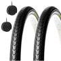 2 pneus Bianconeri + 2 Chambre à air 26 x 1.75 (47 – 559) City Bike Vélo Vélo Randonnée