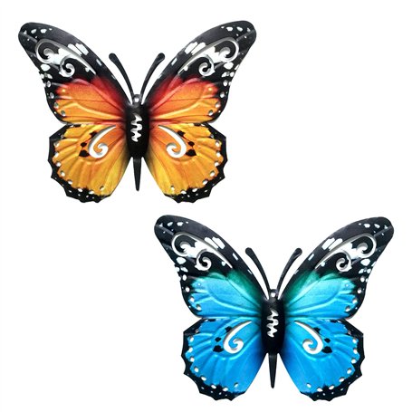 2 Pièces Papillon en Métal