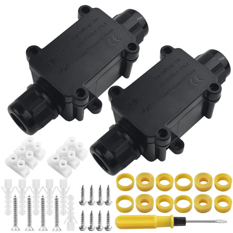 Eckerdromk 2 Pcs Boite de Derivation Etanche Exterieur