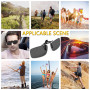 Clip Lunettes de Soleil,2 PCS Verres Polarisés + 1 PCS Vision Nocturne à Clipser Unisexe Lunettes de Soleil Polarisante Rectangl