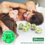 KaMieeg Multifonctionnel Confortable Et Lisse 5pcs Vert Glow-in-The-Dark Jeu Sport Dé avec Motif De Gravure Claire-K3.