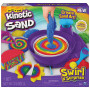 Kinetic Sand Sable Magique - Coffret Swirl N Surprise 907 G + 4 Outils - Créez Différentes Formes Hypnotisantes avec Ce Sable Ma