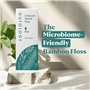 Gutology Fil dentaire naturel en bambou (30 m) - Avec cire d'arbre à bougie et huile de menthe - Fil dentaire à base de plantes 