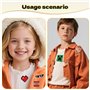 LUMOOM Lot de 16 écussons thermocollants pour enfants, jeux vidéo, écussons thermocollants brodés pour vêtements, vêtements, jea
