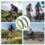 LUMOOM Lot de 2 pinces à pantalon réfléchissantes pour vélo, pantalon de vélo, protection élastique en PVC, pour homme et femme,