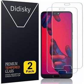 Didisky Lot de 2 Protecteur Verre Trempé pour Huawei P20 Pro 6.1'' (Pas pour Huawei P20 Lite