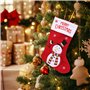 SHAVINGFUN Lot de 4 Chaussettes de Noël,Chaussettes de Noël Personnalisées à Suspendre Pour Sapin de Noël, Décorations Familiale