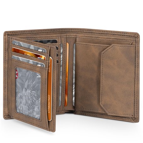 TEEHON Portefeuille Homme en Cuir avec Blocage RFID