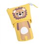 Damaiyyy Trousse à Crayon Lion Toile Zipper Crayon Stylo Cas Porte-Stylo Cosmétique Maquillage Sac Ensemble pour papeteriedes Co