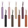 TRKETK 8 Pièces Marque Pages en Cuir Marque-pages en Cuir Classique Cousu avec Corde en Cuir Marque-pages Multicolore en Cuir Ca