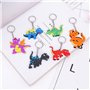 Kawailay 12 pièces dinosaure porte-clés dinosaure porte-clés en silicone dinosaure partie garçon fille anniversaire favori fourn