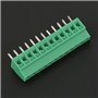 10 pièces/ensemble 12 Pin 2.54mm Pas PCB PCB Bornier Connecteur Stable Haute Qualité Vert PCB Universal Vis