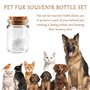 AABDTYYD Bouteille de Souvenirs pour Poils de Animaux Souvenir pour Chien décédé Objets commémoratifs et funéraires pour Chiens 
