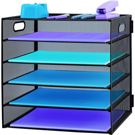 Bac à courrier à 5 niveaux avec poignée