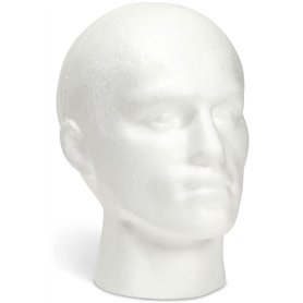 Tête de perruque - Tête de modèle masculin - Pour ranger ou afficher des perruques, des chapeaux, des masques, des lunettes de s Tête de perruque - Tête de modèle masculin - Pour ranger ou afficher des perruques