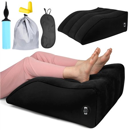 WANDGU Coussin De Rehausse des Jambes Gonflable: Coussin Repose-Pieds Gonflable pour Le Voyage
