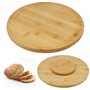 CAREDGO Plateau de Service Rotatif en Bambou