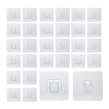 WYAN 20 Pair Crochets Muraux Adhésifs Double Face