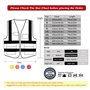 Gilet de sécurité réfléchissant haute visibilité avec poches zippées sur le devant - Conforme aux normes ANSI/ISEA