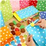 Sac Papier, 40 Pièces Sacs Cadeau avec 48 Autocollants, Sachet Bonbons, Sac en Papier Kraft pour Enfant Fêtes Mariage Anniversai