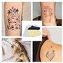 UTOCLEC Papier Transfert Tatouage, 50 Feuilles Stencil Tatouage Transfert Papier, 4 Couches Papier Tatouage pour Transfert Forma
