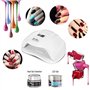 Sun X Sèche-ongles, bavoir adulte, lampe à ongles LED UV avec 36 lumières et capteur automatique et 4 minuteur(EU) 54 W