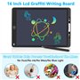 Foydream 16 Pouces Tablette d'écriture pour Enfants, Tablette Dessin LCD Colorée avec Fonction de Verrouillage & D'effacement, J