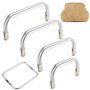 LWMTT 4 Pièces Poignées de Cadre de Sac à Main 15cm 18cm 22cm 25cm Cadres de Sac à Main en Aluminium pour Sac à Main de Bricolag
